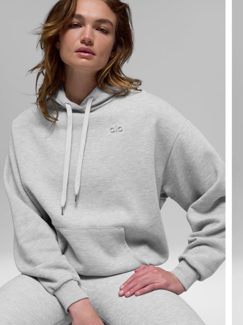 Alo Accolade Hoodie Heather Gray